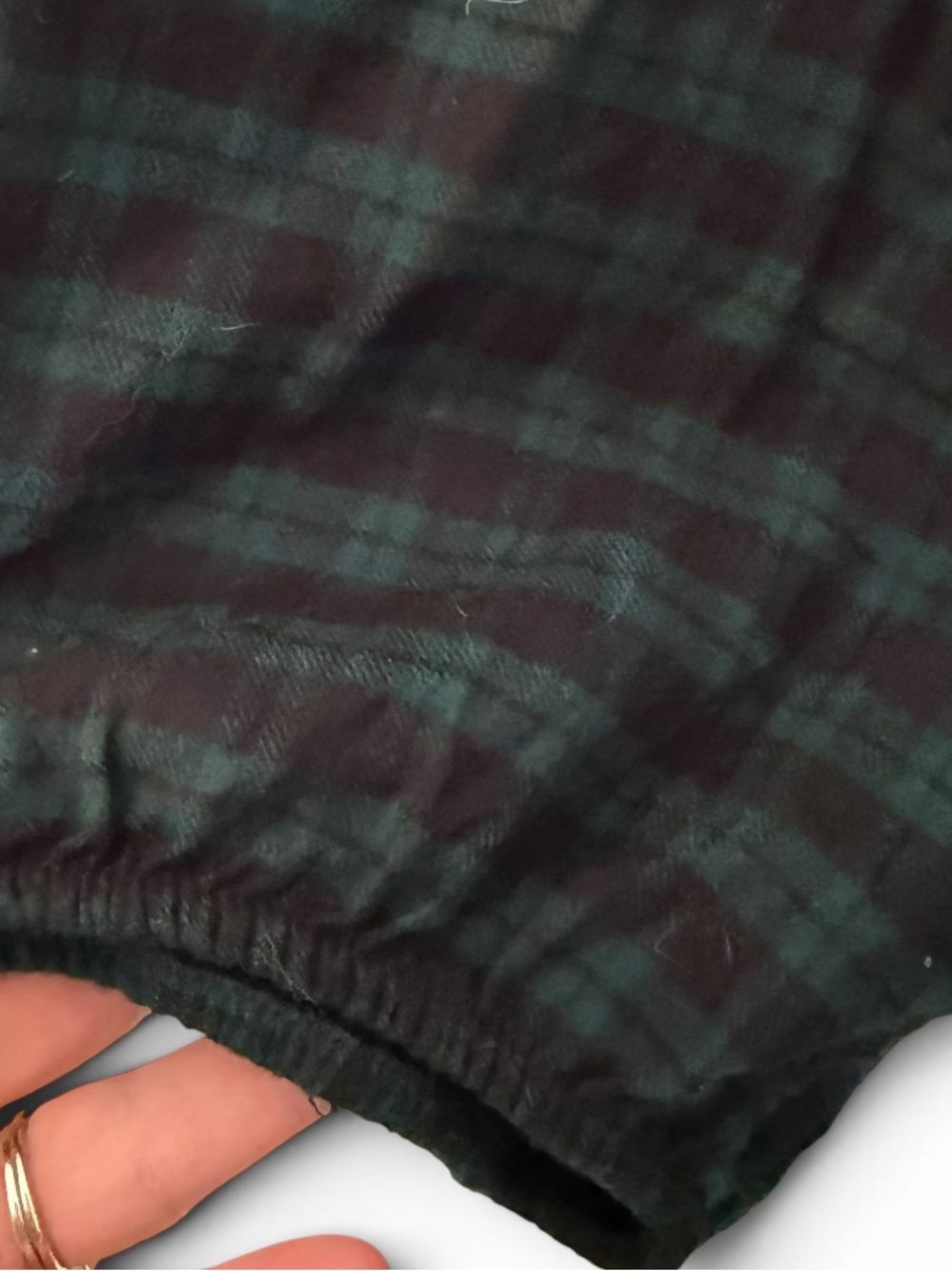 torrid Fit and Flare Softest Flannel Dark Green and Black Plaid Button Down Top - Picture 4 of 8